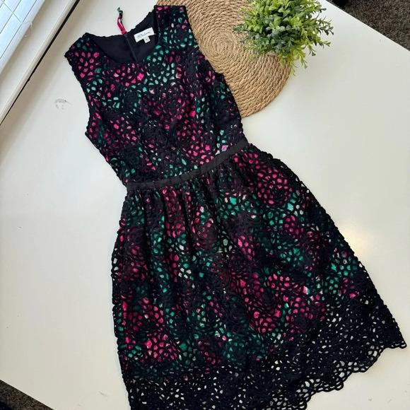 Anthropologie Wolven Terrace Sheath Dress‎ Size 4 - Picture 2 of 10